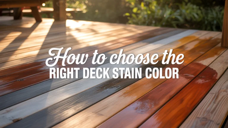 How to Choose the Right Deck Stain Color for Every Wood Type (No More Mismatched Tones!)
