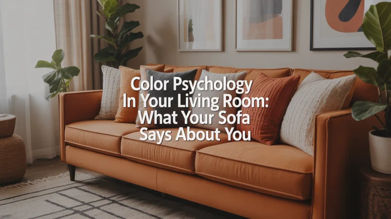 Color Psychology in Your Living Room: What Your Sofa Says About You
