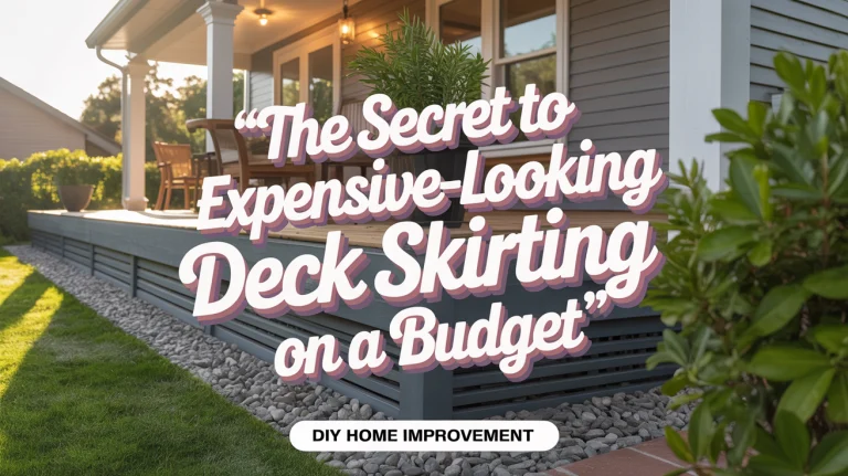The Secret to Expensive-Looking Deck Skirting on a Budget