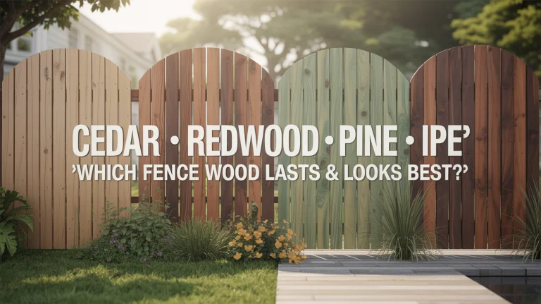 How Wood Choice Shapes the Look, Feel, and Lifespan of Your Fence