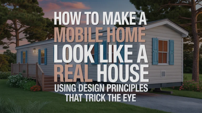 How to Make a Mobile Home Look Like a Real House Using Design Principles That Trick the Eye