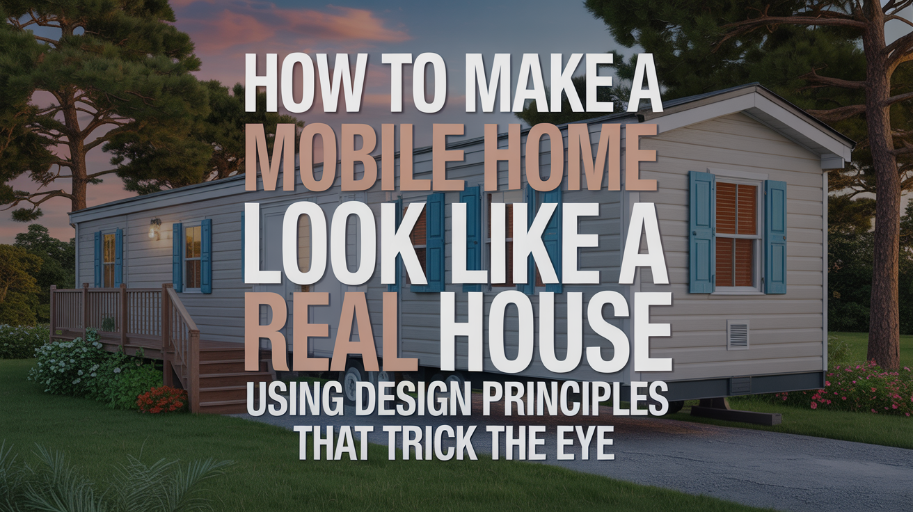 How to Make a Mobile Home Look Like a Real House Using Design Principles That Trick the Eye