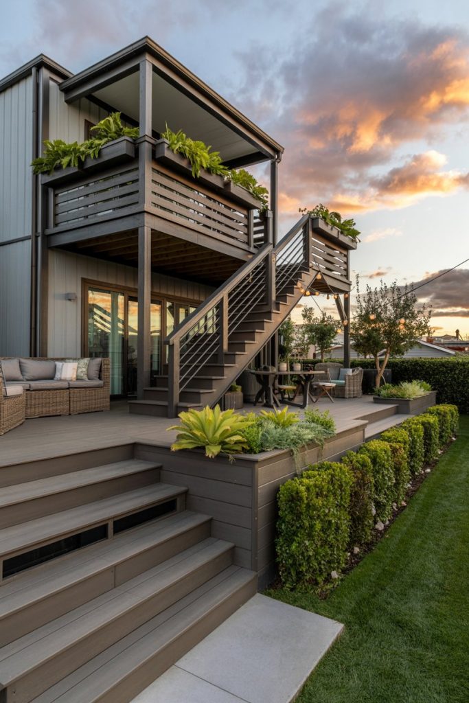 Create Levels with Decking or Stairs