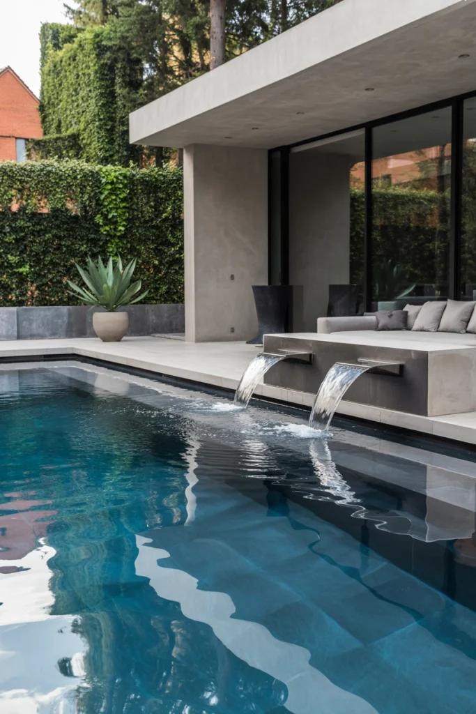 Limestone Coping for Soft, Earthy Elegance