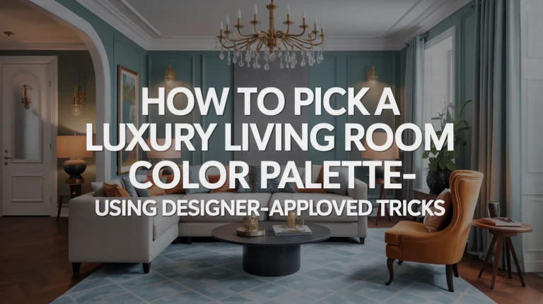 How to Pick a Luxury Living Room Color Palette—Using Designer-Approved Tricks