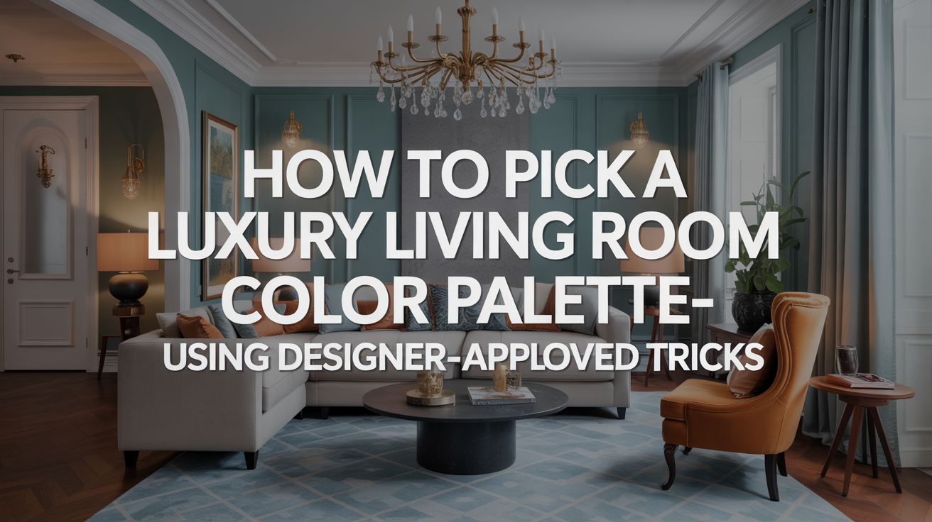 How to Pick a Luxury Living Room Color Palette—Using Designer-Approved Tricks