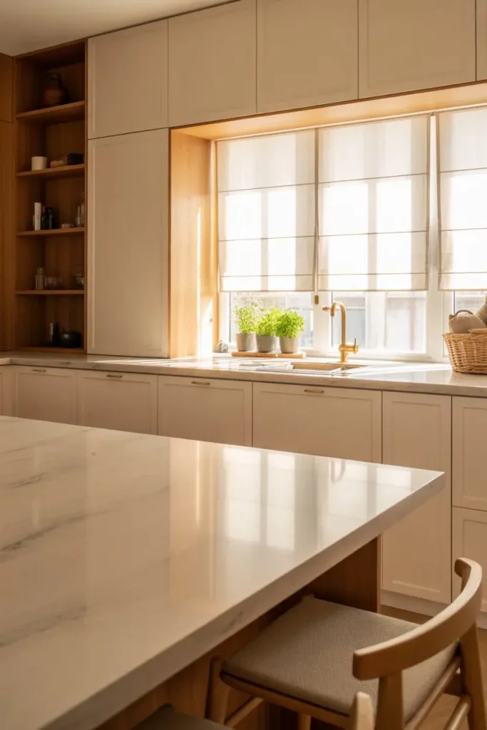 1. Warm Neutral Kitchens That Feel Inviting