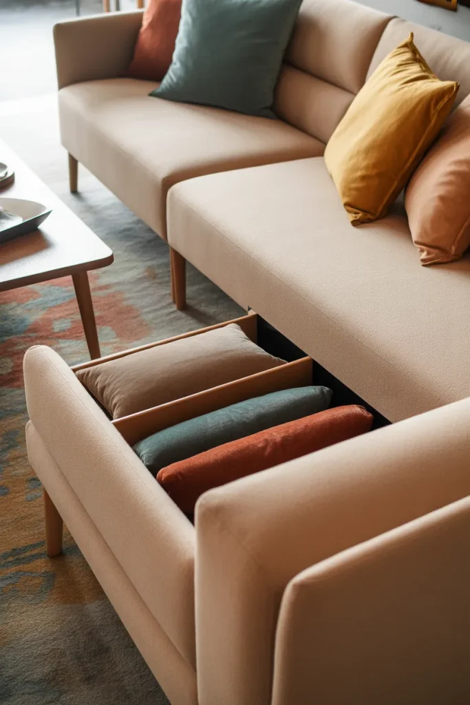 10. Sofas with Built-In Storage