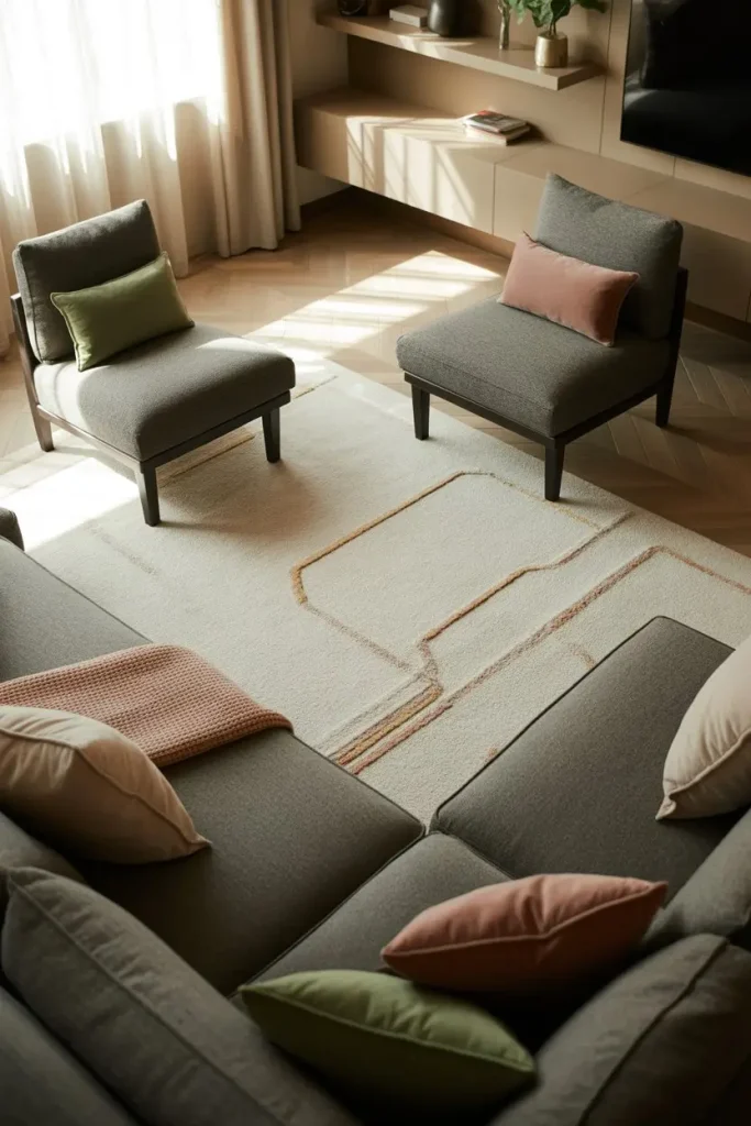 11. Area Rugs That Define the Living Space