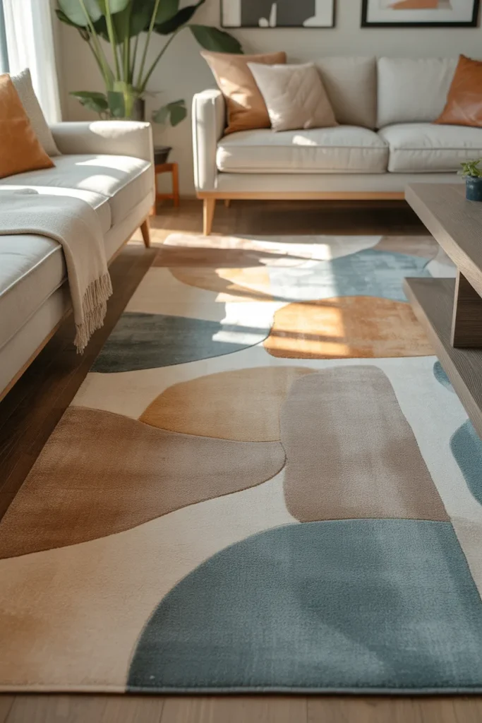 11. Geometric Rugs with a Modern Edge