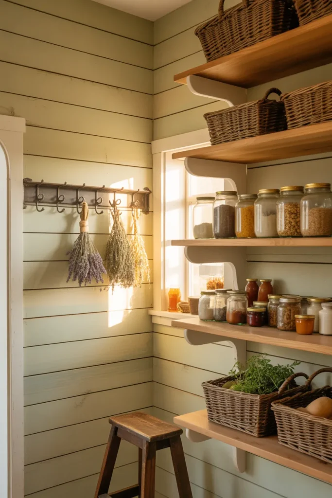 11. Pantry with Shiplap or Beadboard Walls