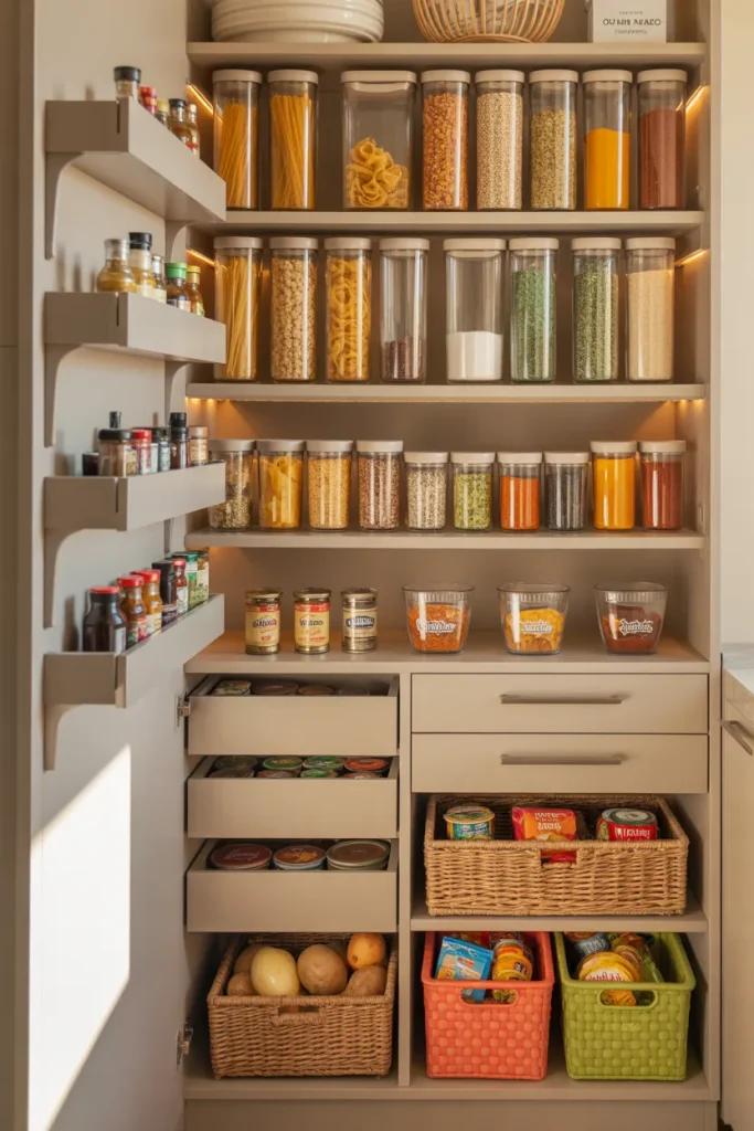 11. Small Pantry Organization Using Vertical Space