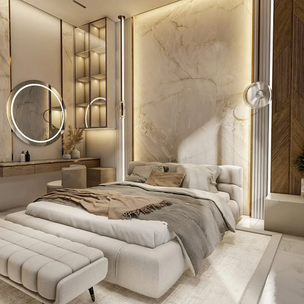 12. Bedroom Layout with Clear Walking Space