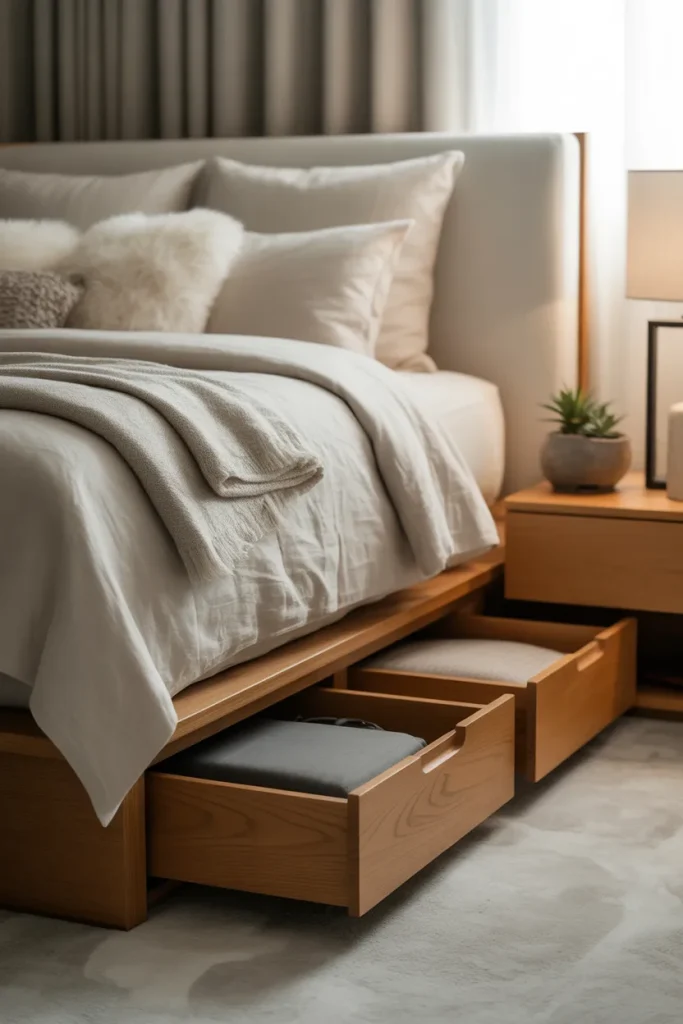 12. Beds with Built-In Storage for Practicality