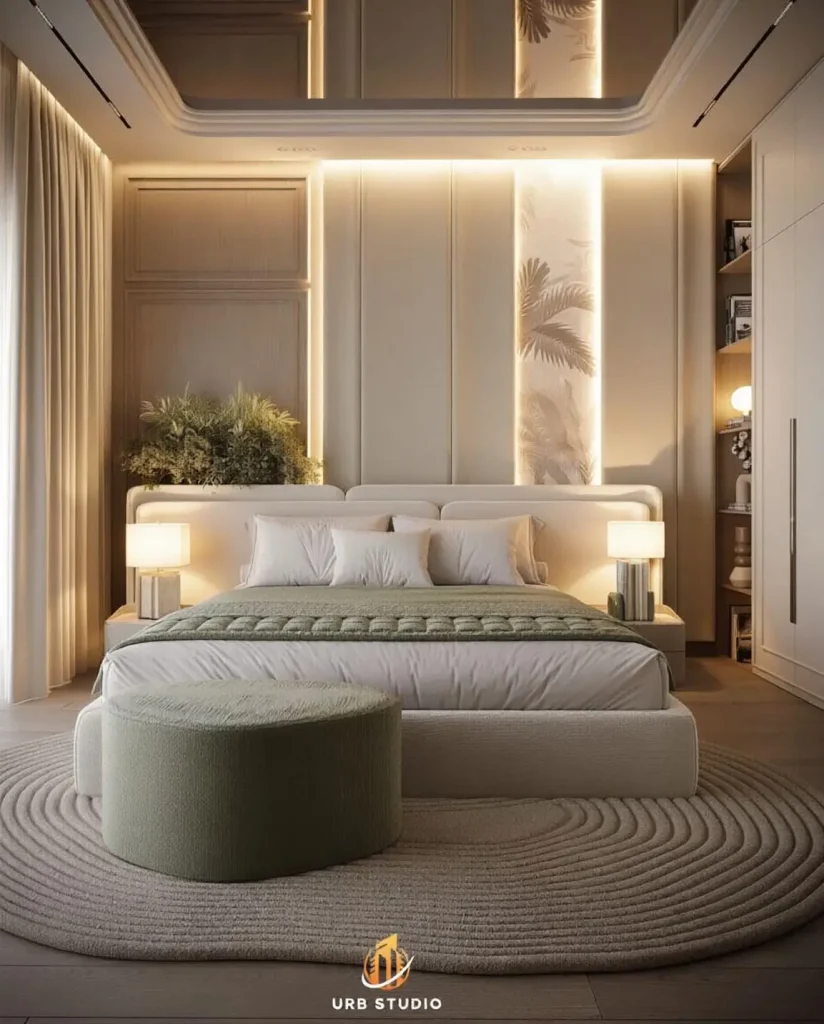 12. Modern Bedroom with Clean Furniture Lines