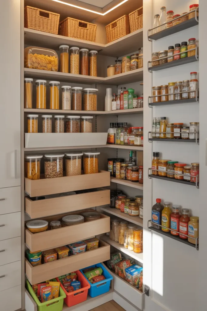 13. Budget Pantry Organization Using What You Have