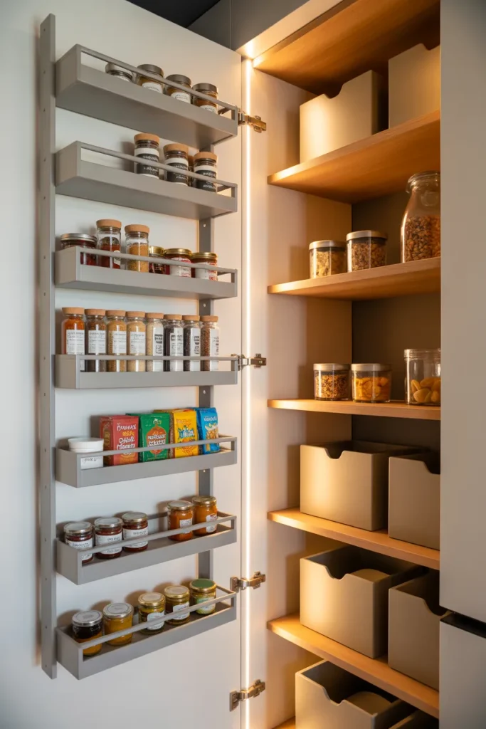 13. Door Storage That Adds Hidden Space