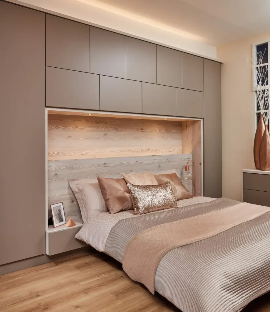 13. Grey Bedrooms with Built-In Storage