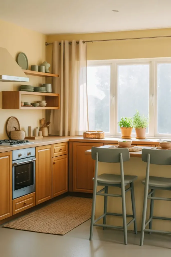 13. Muted Accent Colors That Add Personality