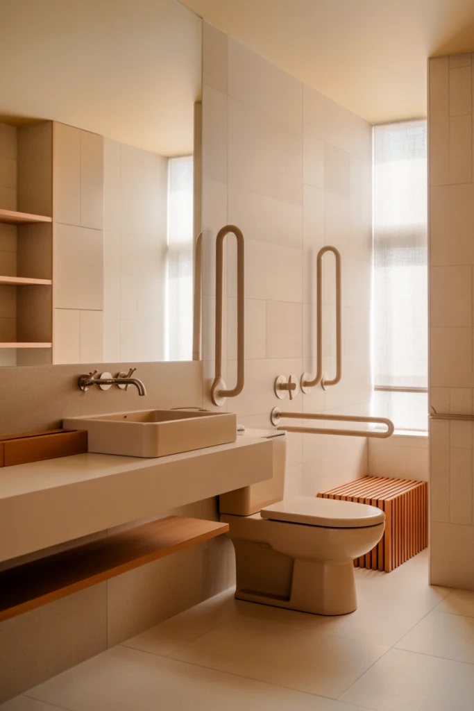 13. Thoughtful Faucet and Fixture Placement