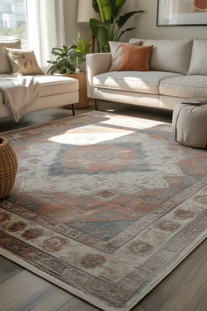 13. Vintage-Inspired Rugs with Modern Charm