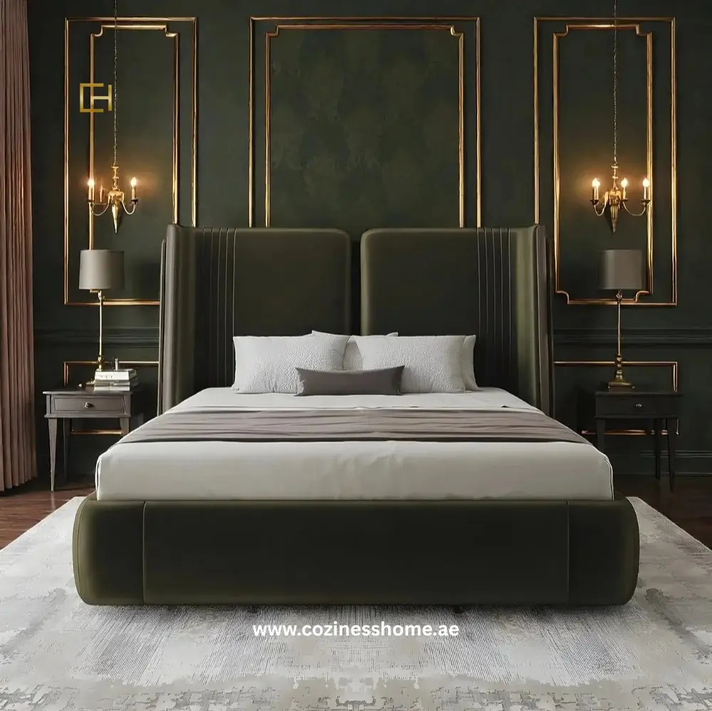 14. Velvet Upholstered Beds with Rich Colors