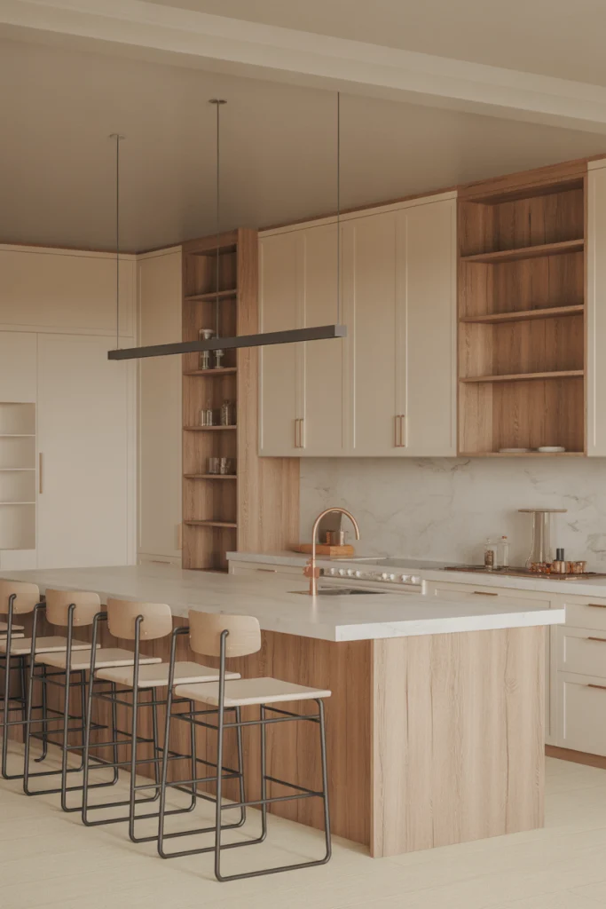 14. Warm Metal Accents for Subtle Contrast