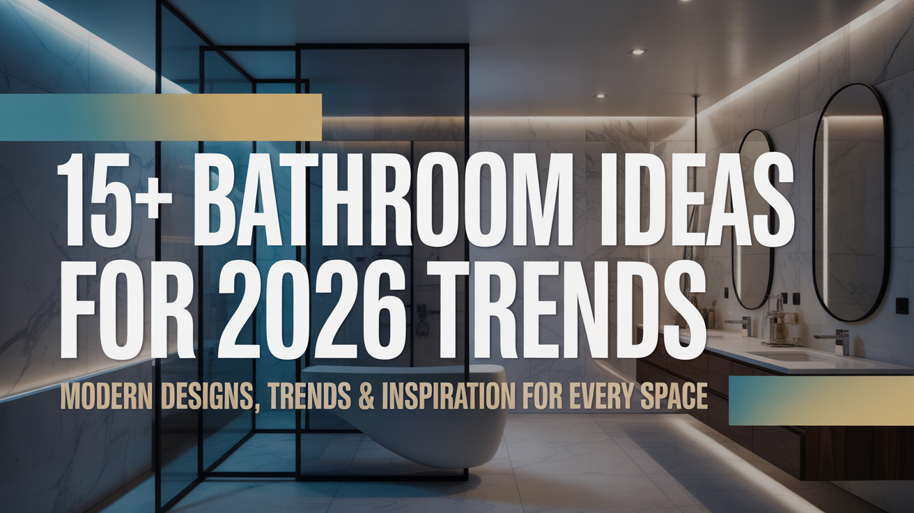 15+ Bathroom Ideas for 2026 Trends: Modern Designs, Trends & Inspiration for Every Space