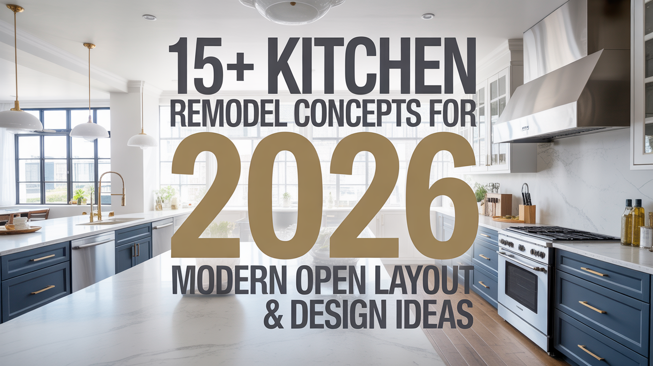 15+ Kitchen Remodel Concepts for 2026: Modern Open Layout & Design Ideas