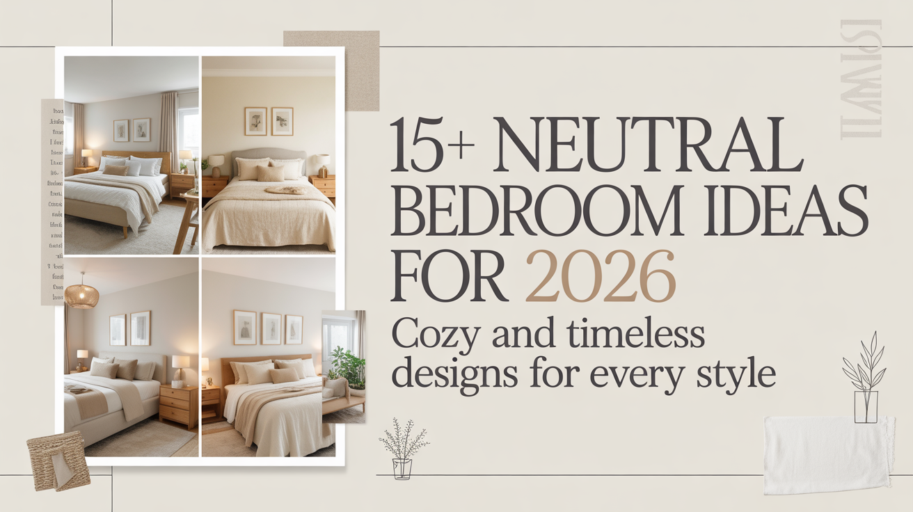 15+ Neutral Bedroom Ideas for 2026: Cozy and Timeless Designs for Every Style