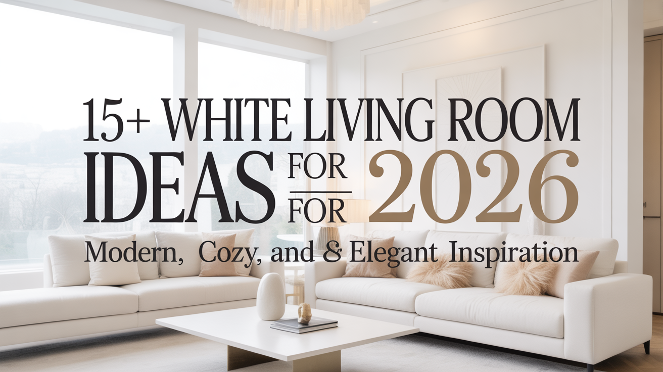 15+ White Living Room Ideas for 2026: Modern, Cozy, and Elegant Inspiration