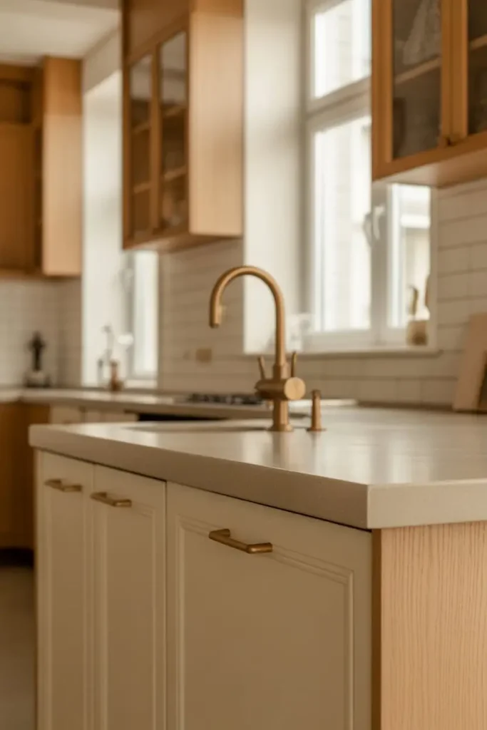 15. Warm Metal Accents Used Lightly