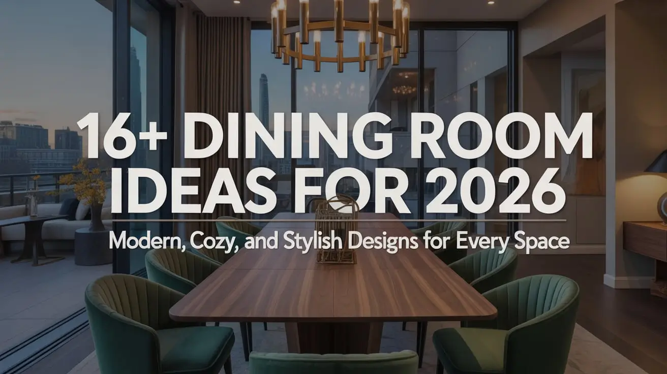 16+ Dining Room Ideas for 2026: Modern, Cozy, and Stylish Designs for Every Space
