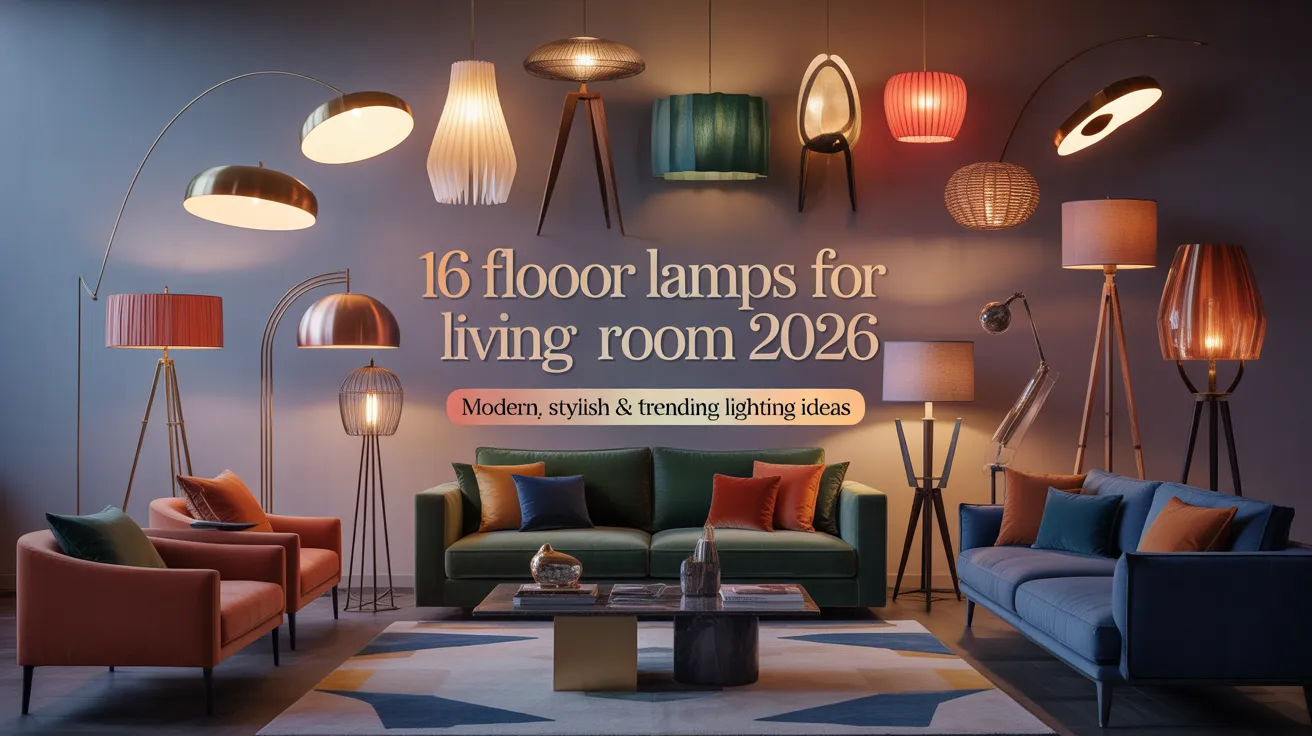 16 Floor Lamps for Living Room 2026: Modern, Stylish & Trending Lighting Ideas