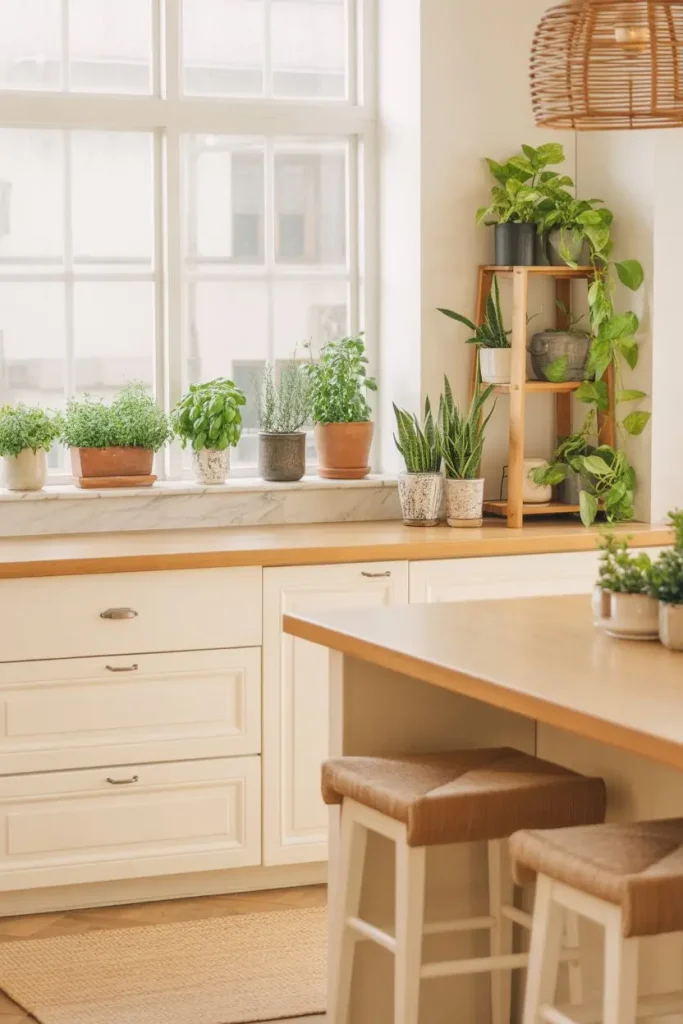 16. Add Greenery for Freshness and Color