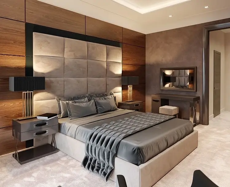 16. Grey Bedrooms with Hotel-Inspired Styling