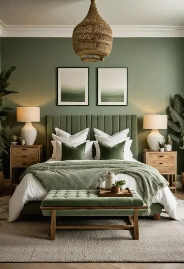 16. Guest Bedrooms with Calm Color Accents
