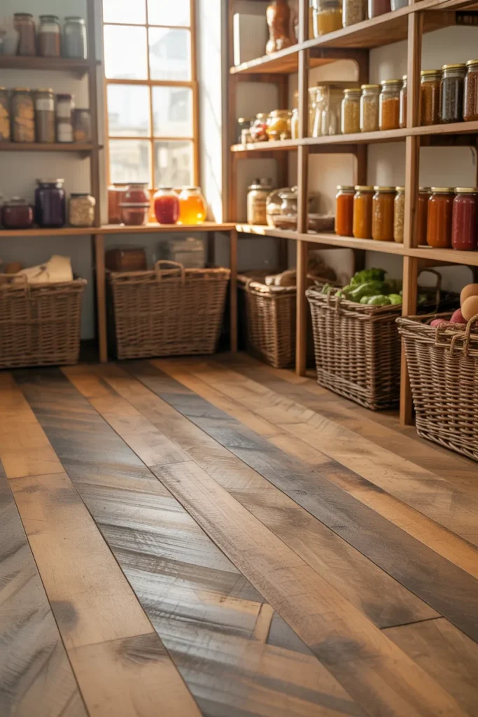 16. Rustic Flooring for an Authentic Farmhouse Look