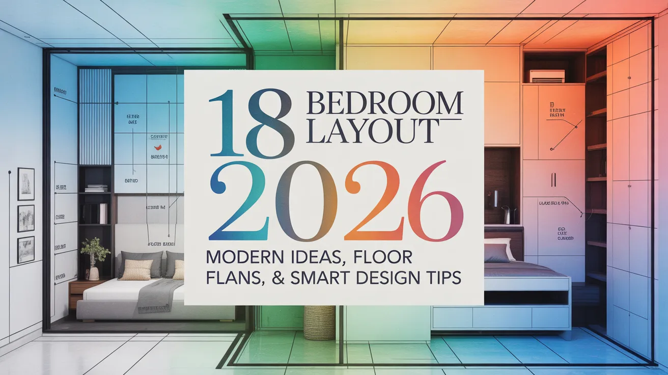 18 Bedroom Layout 2026: Modern Ideas, Floor Plans & Smart Design Tips