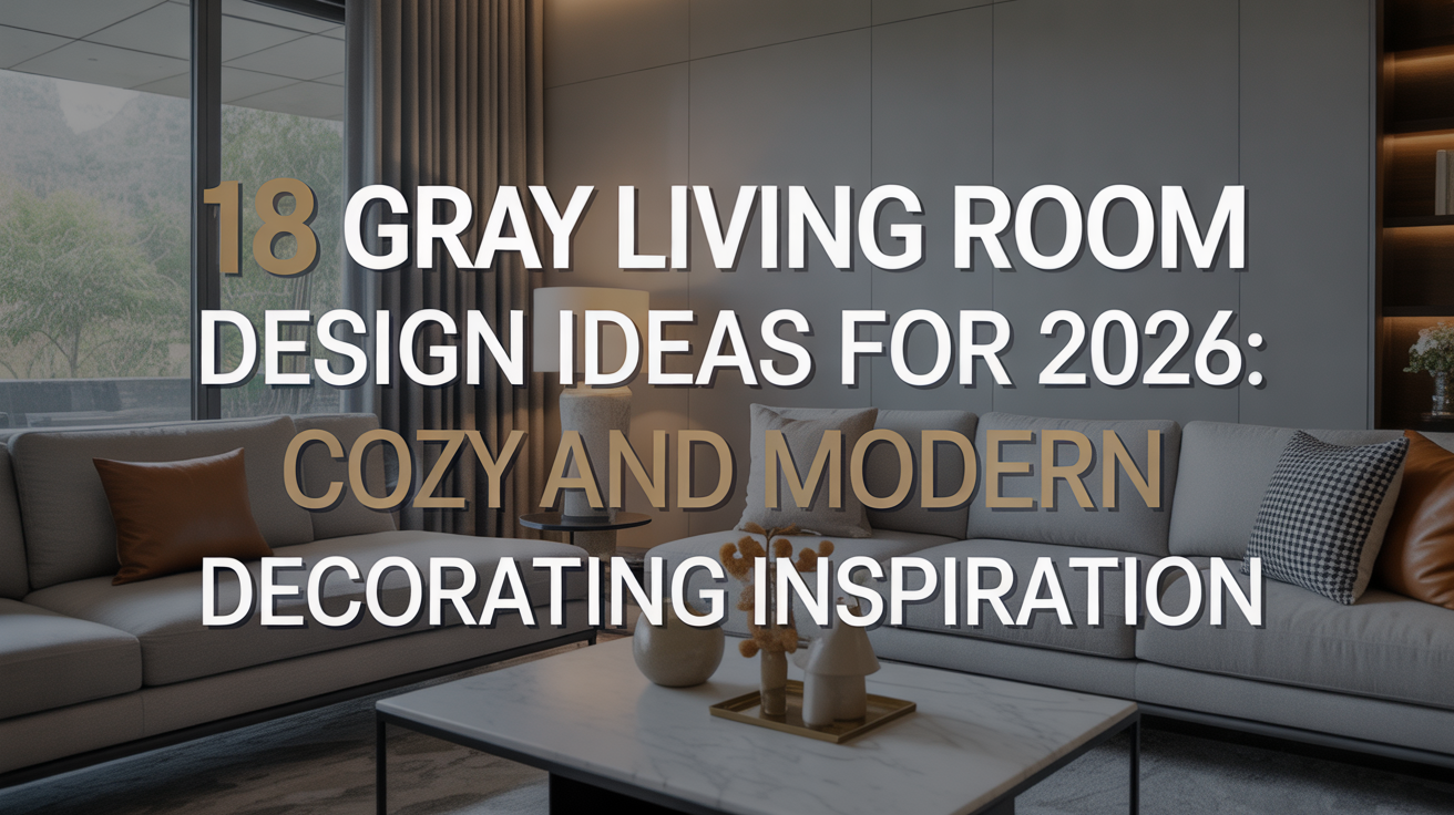 18 Gray Living Room Design Ideas for 2026: Cozy and Modern Decorating Inspiration