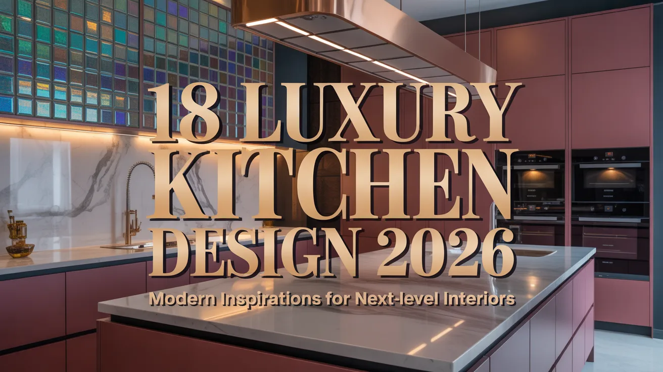 18 Luxury Kitchen Design 2026: Modern Inspirations for Next-Level Interiors