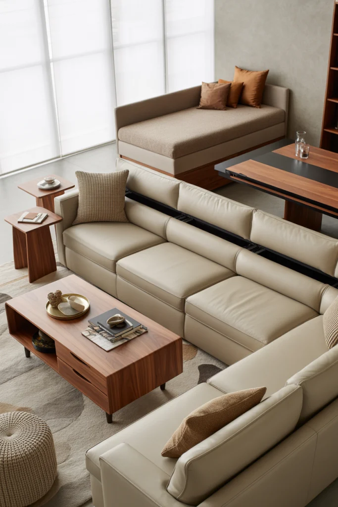 2. Choose Multipurpose Furniture to Maximize Every Inch