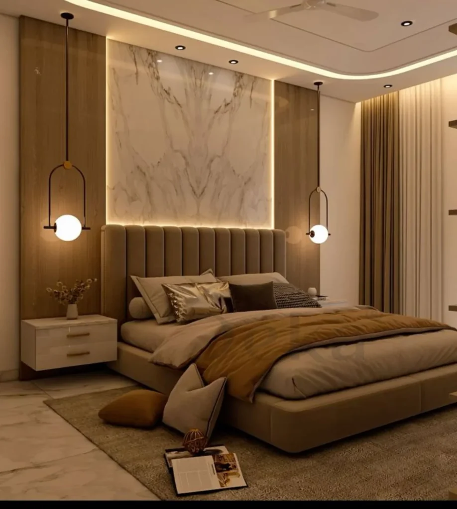 2. Upholstered Beds with Plush Headboards