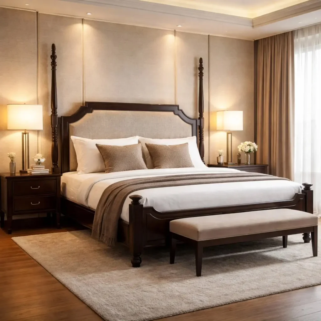 20. Timeless Wooden Bed That Ages Beautifully