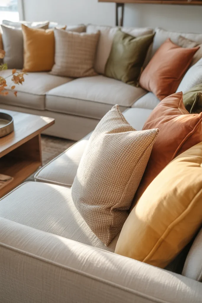 3. Bold Colored Sofas as Focal Points