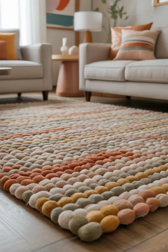 3. Textured Rugs for Cozy Comfort