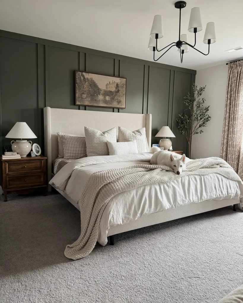 4. Warm Wood Bedroom Aesthetic