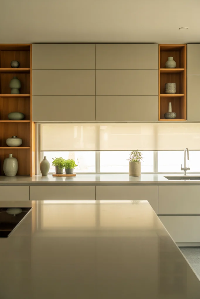 5. Flat-Front Cabinets for a Clean, Modern Look