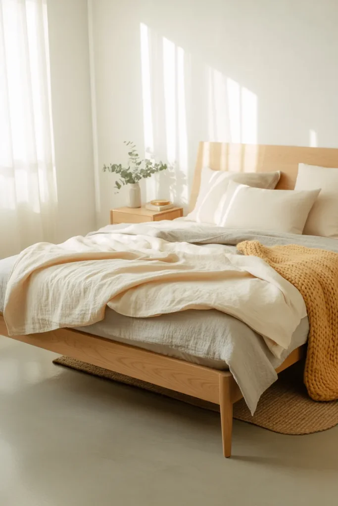5. Scandinavian-Inspired Bed Aesthetic
