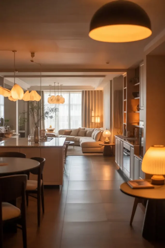 5. Soft Lighting That Warms the Whole Space